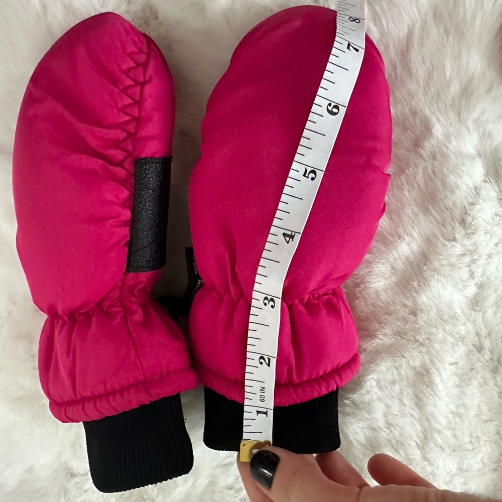 3M Thinsulate Kids Pink Puffer gloves